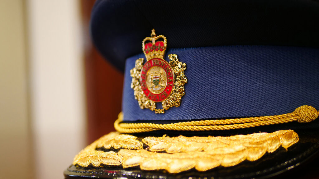 Close up of an official OPP hat